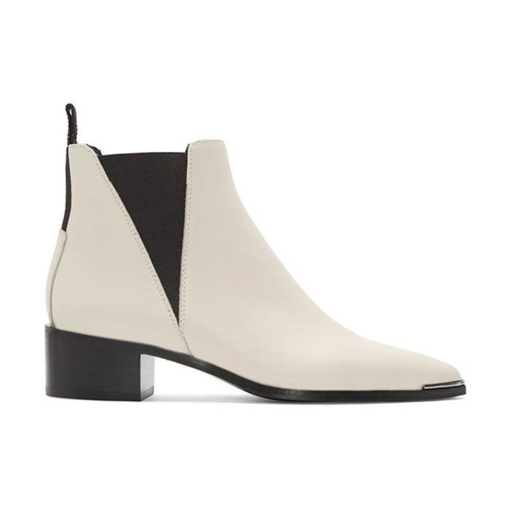 ACNE STUDIOS Bone LEATHER Elastic Chelsea ANKLE BOOTIES